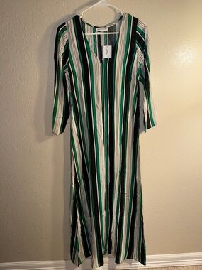 Urban Outfitters NWT. XS. Green and Black Striped dress$79